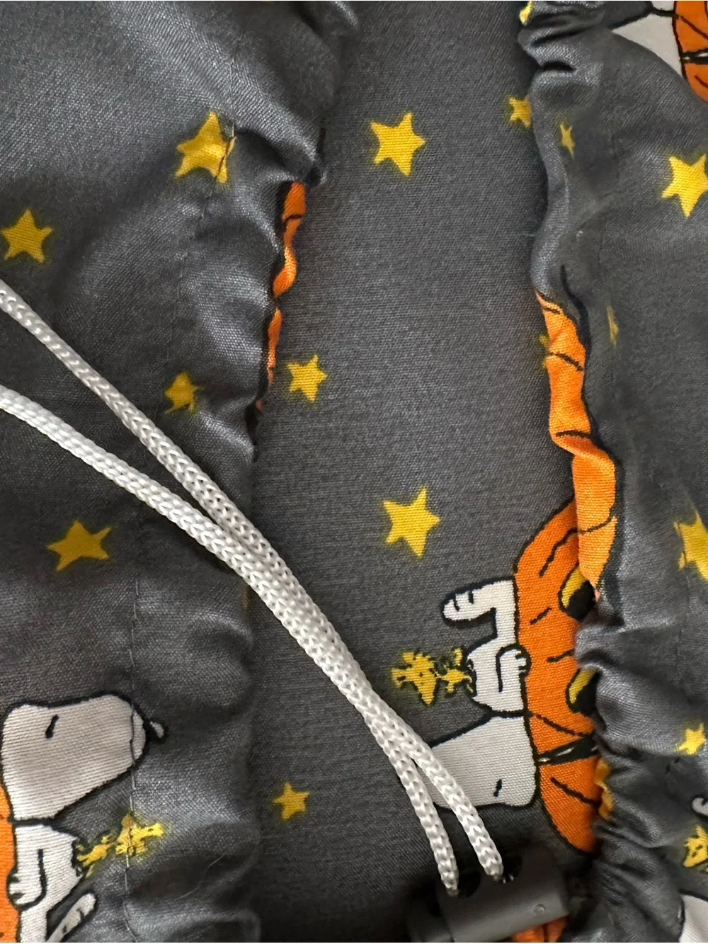 Peanuts Halloween Snoopy Pumpkin Sheet Set - Gray, Orange & Yellow